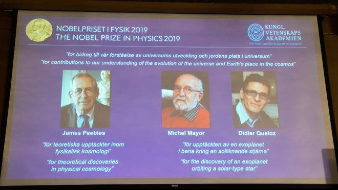 vencedores do prêmio nobel de física 2019