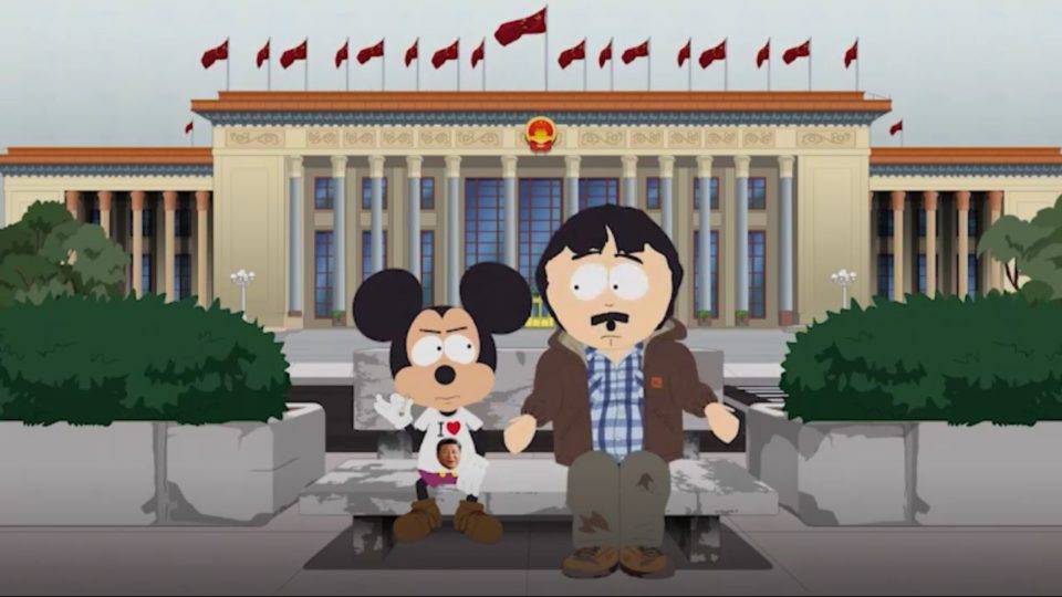 Cena do episódio de South Park censurado na China