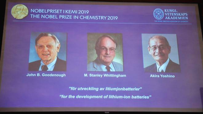 Ganhadores do Prêmio Nobel de Química de 2019