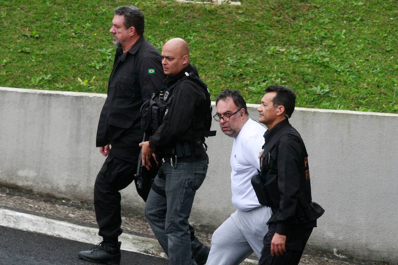 André Vargas durante ação de transferência de presos da Operação Lava Jato