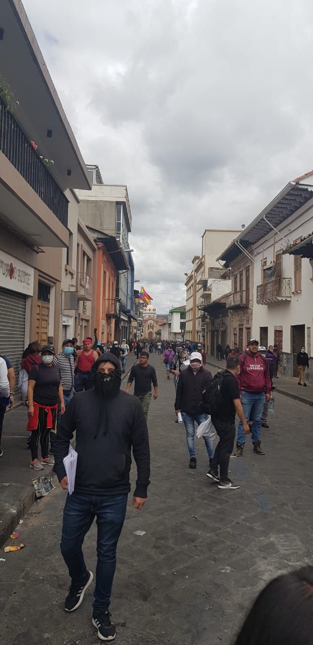 Manifestações contra o governo do presidente do Equador Lenín Moreno em Cuenca, 9 de outubro de 2019