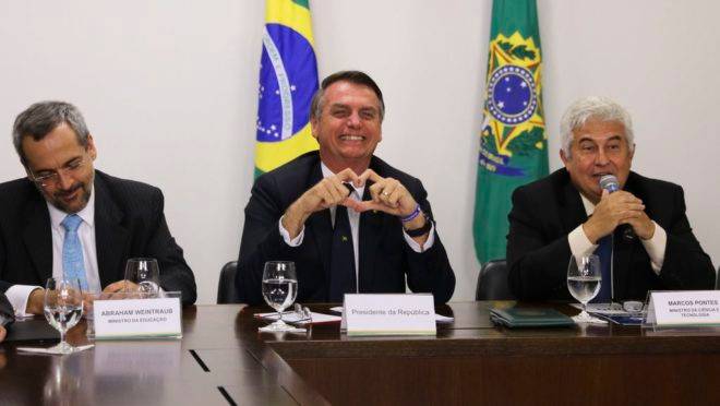 Fusão CNPq-Capes: Bolsonaro, Abraham Weintraub e Marcos Pontes
