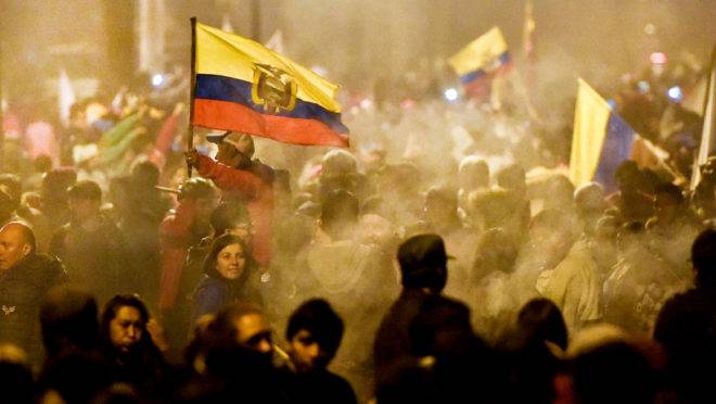 Fim dos protestos no Equador