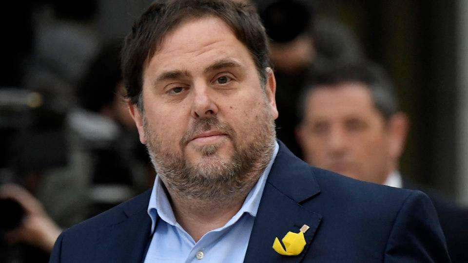 Vice-presidente regional deposto da Catalunha, Oriol Junqueras