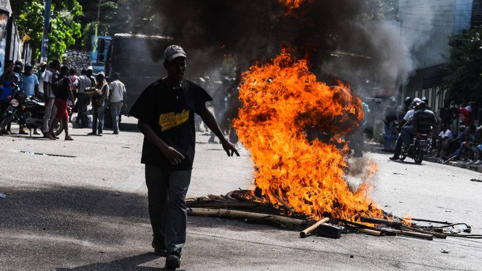 Protestos no Haiti