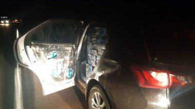 SUV roubado de concessionária em 2018 era usado no contrabando de cigarros Chevrolet Equinox roubado de concessionária em 2018 já não estava na cor original e trasportave 22, 5 mil carteiras de cigarros contrabandeados.
