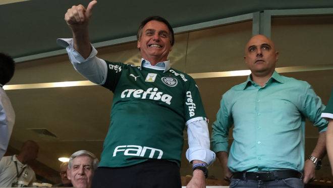 Presidente da República, Jair Bolsonaro, é torcedor do Palmeiras