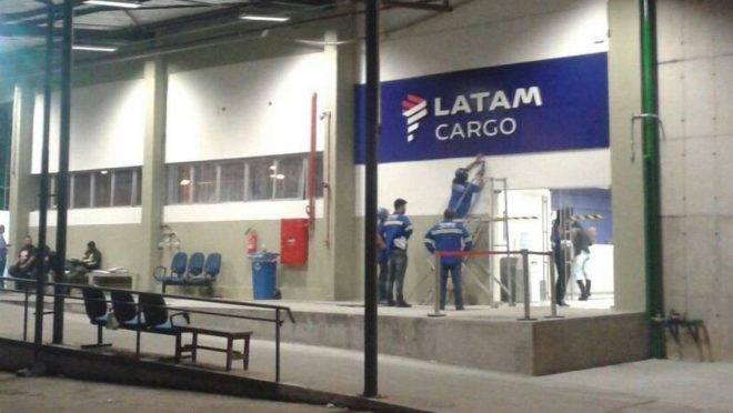 Terminal de Cargas da Latam, no Aeroporto do Galeão.