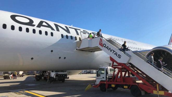 Desembarque em Sydney, após 20 horas de voo