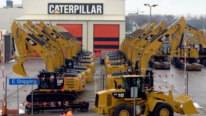 A desaceleração da economia global pesou nas vendas das máquinas amarelas