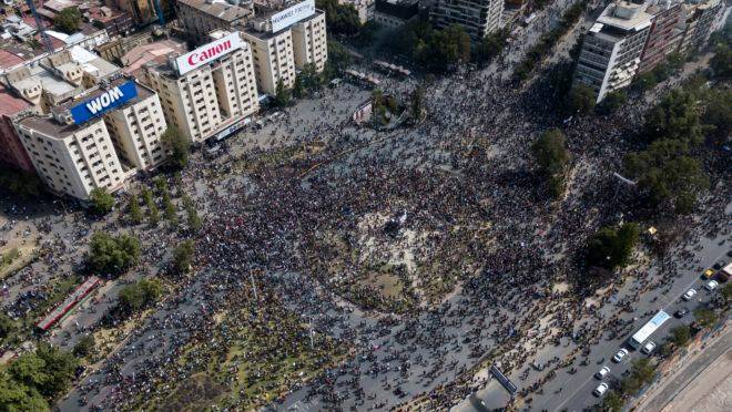 Protestos no Chile