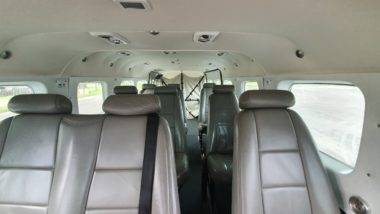 Espaço interno do Cessna 208 Grand Caravan