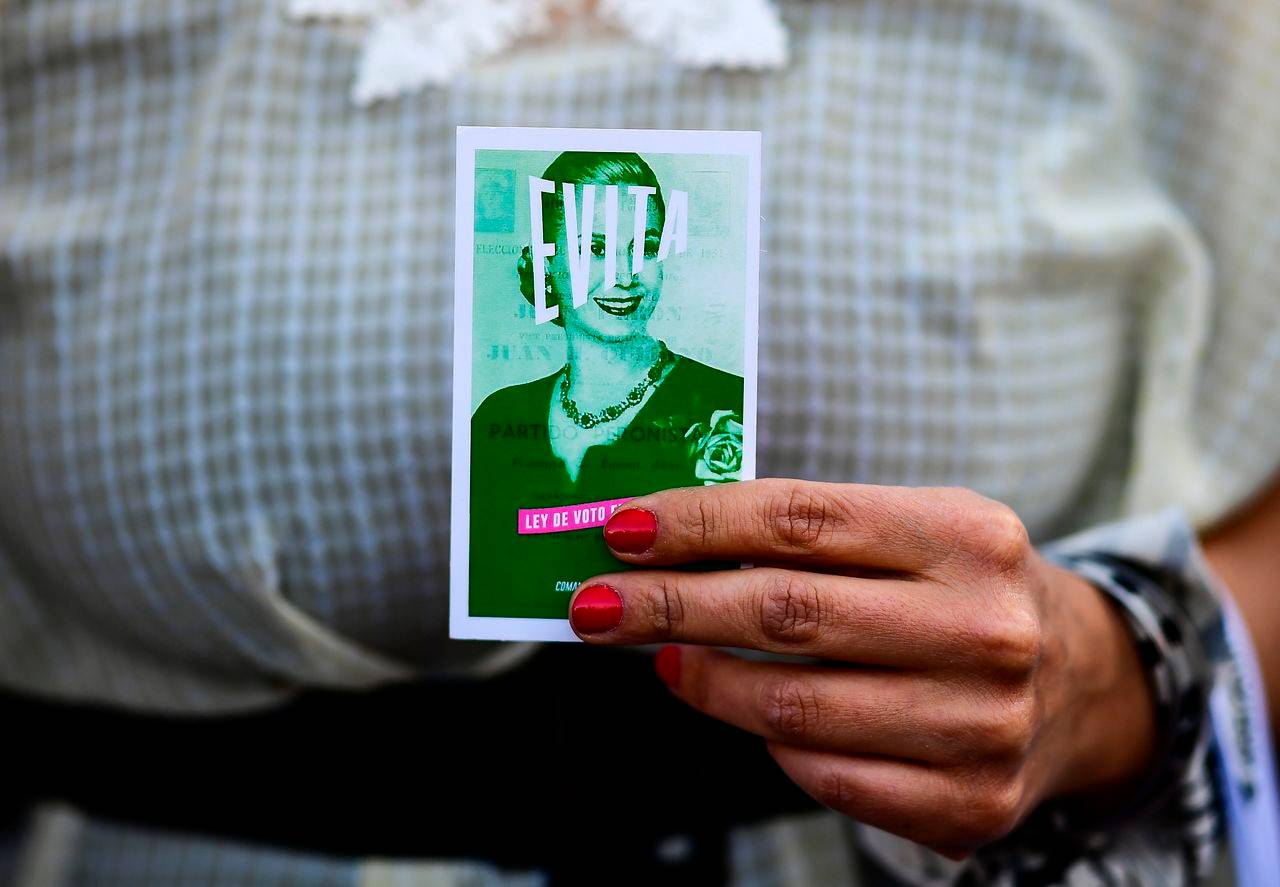 A ex-primeira dama Evita Perón era considerada "la madre de los descamisados"