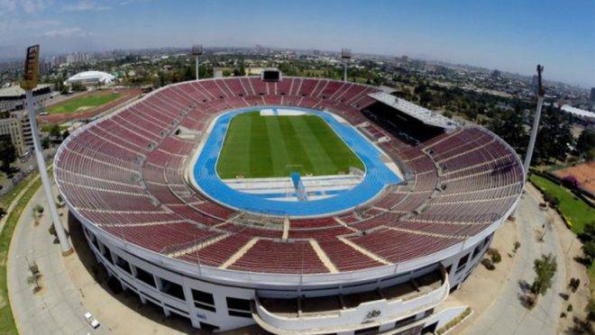Estádio Nacional de Santiago do Chile será o local da final da Libertadores. Foto: Divulgação/Conmebol