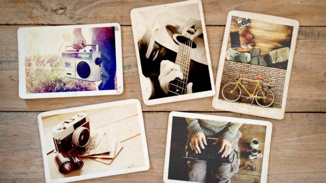 fotos impressas tipo polaroid