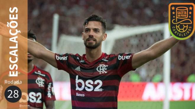Prováveis escalações da 28.ª rodada do Cartola FC 2019.