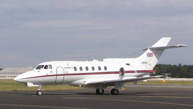 Jato executivo modelo British Aerospace Hawker 125,