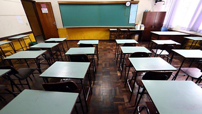 Sala de aula: mandato de diretores de escolas poderá ser prorrogado.