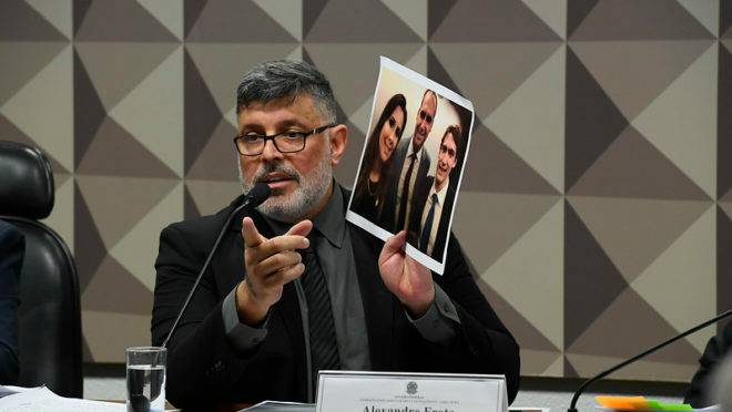 Deputado Alexandre Frota na CPI das Fake News