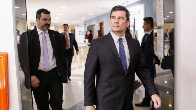 O ministro da Justiça, Sergio Moro, é um dos autores do pacote anticrime.