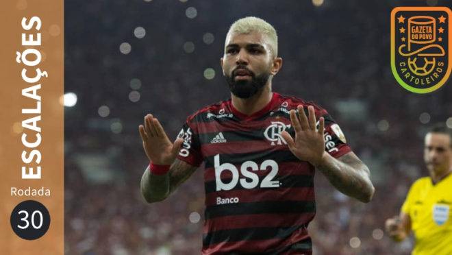 Prováveis escalações da 30.ª rodada do Cartola FC 2019.