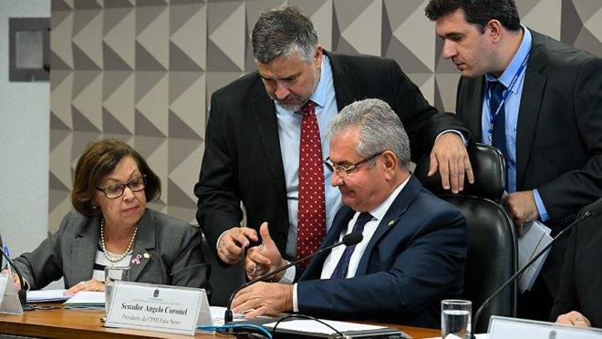 A comissão parlamentar de inquérito tem o senador Angelo Coronel (PSD-BA) como presidente.