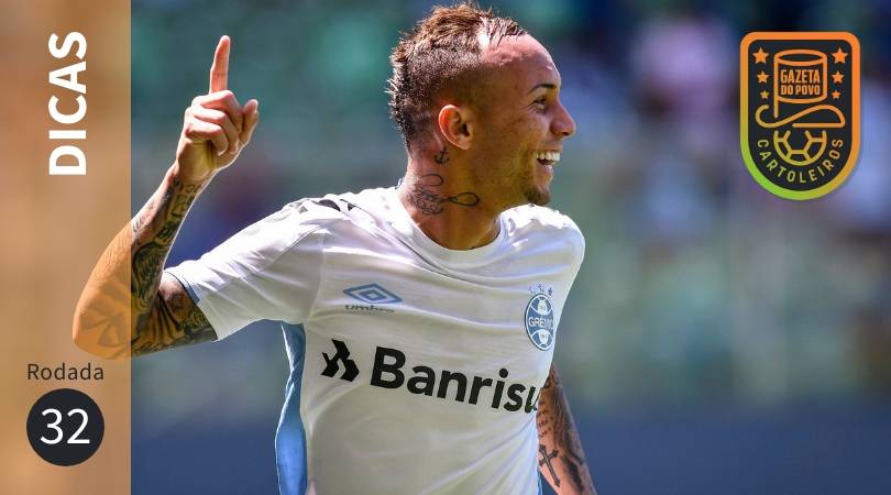 Everton Cebolinha, do Grêmio, é uma das melhores opções de escalação na 32ª rodada do Cartola FC 2019.