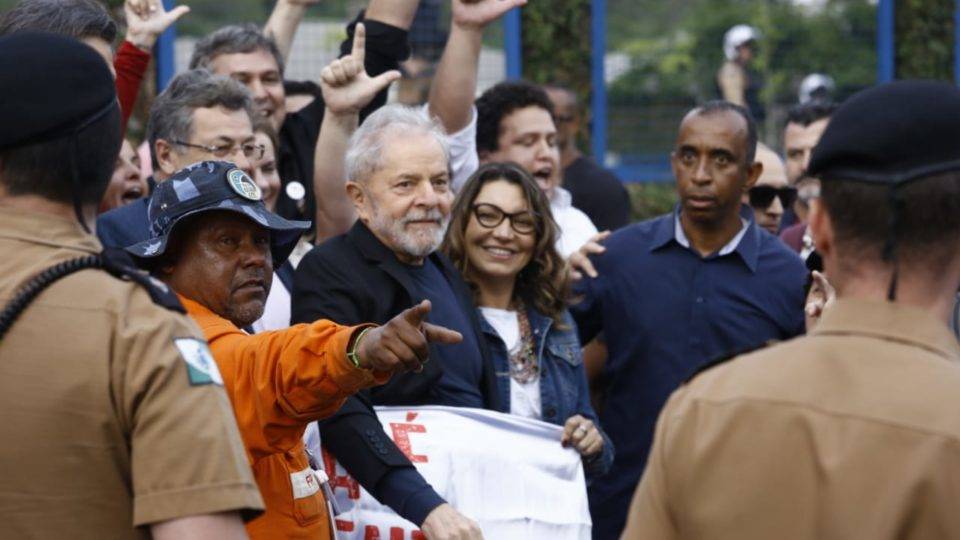 discurso de Lula na saída da prisão,