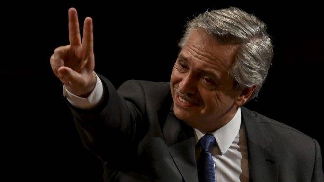 O presidente eleito da Argentina, Alberto Fernández