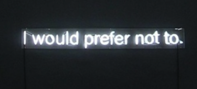 “Prefiro não”