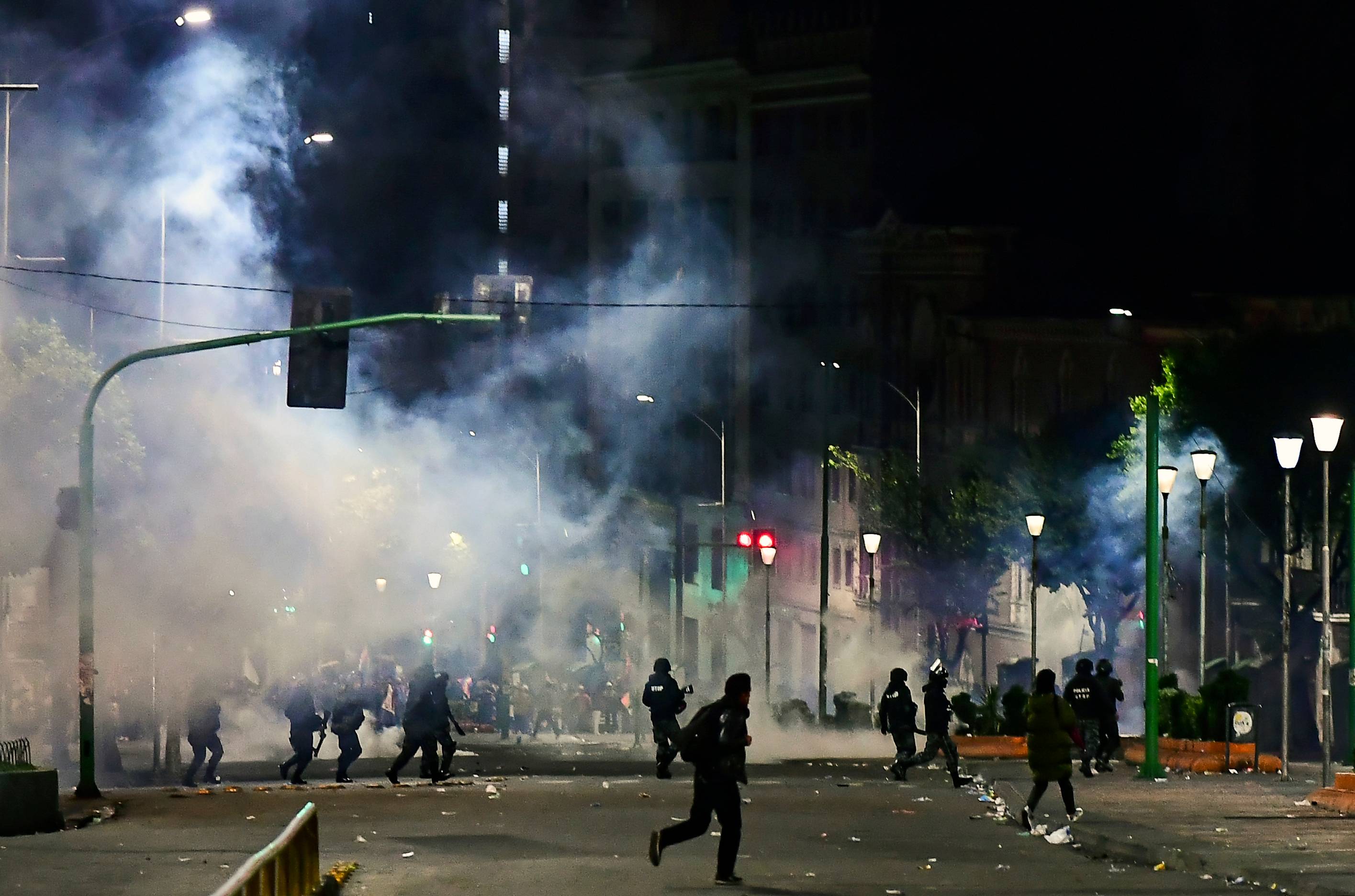 Forças de segurança patrulham as ruas de La Paz