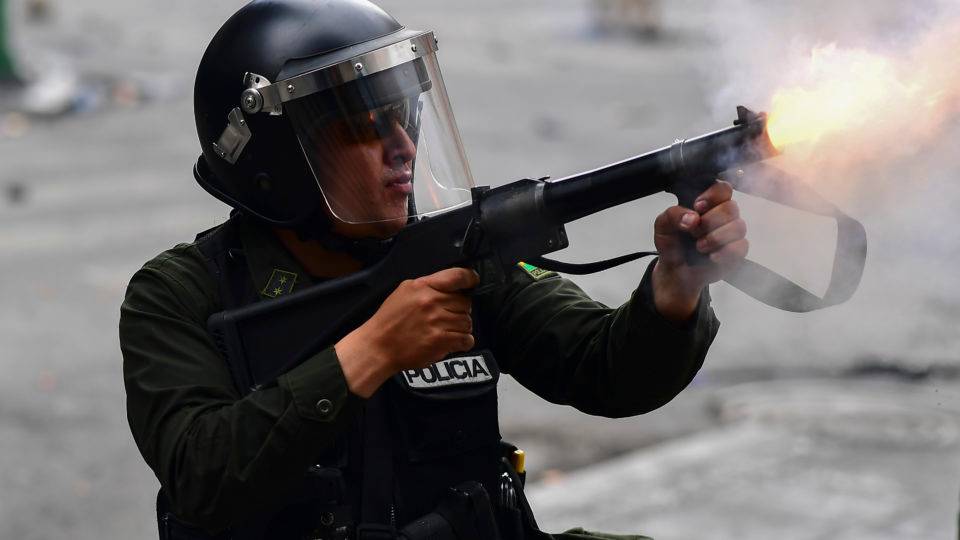 Protestos na Bolívia