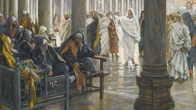 "Ai de vós, escribas e fariseus", de James Tissot.