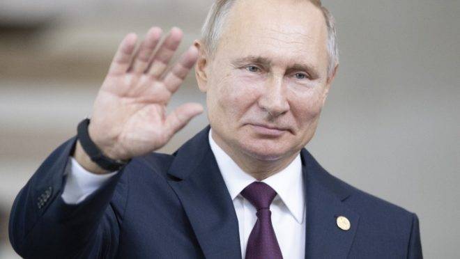 O presidente da Rússia, Vladimir Putin, antes da cúpula dos Bricas no Itamaraty, Brasília, 14 de novembro de 2019