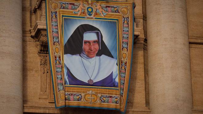 Cerimônia de canonização da Irmã Dulce, no Vaticano, em 13 de outubro.