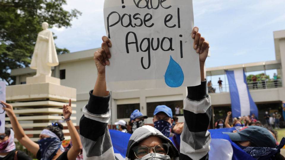 Protesto na Nicarágua