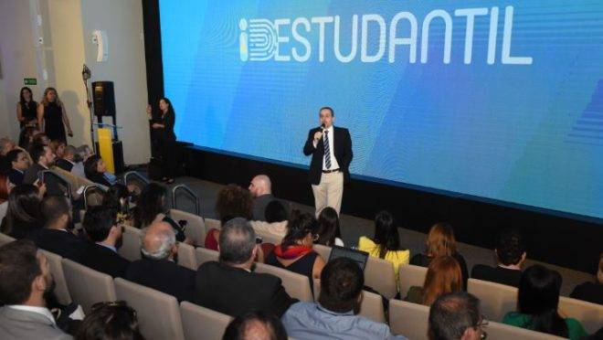 Ministro da Educação Abraham Weintraub em cerimônia de lançamento do app ID Estudantil