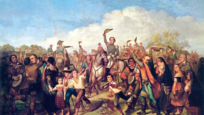 A Proclamação da Independência, por François-René Moreau.