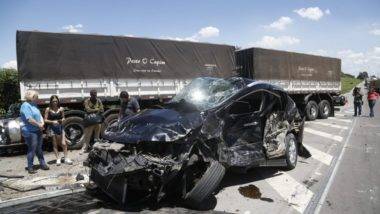 Acidente no Contorno Sul (BR-376), em Curitiba