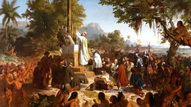 "Primeira missa no Brasil", de Victor Meirelles.