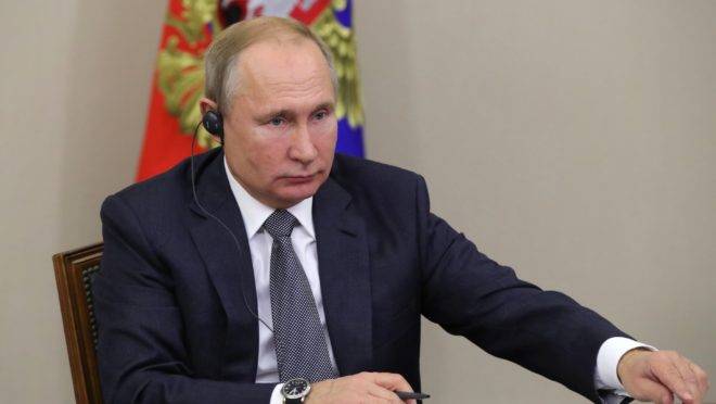Presidente russo Vladimir Putin