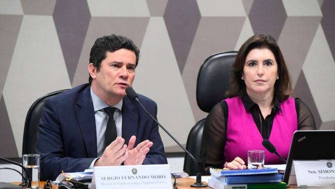 Sergio Moro defende na CCJ do Senado a prisão após condenação em 2ª instância.