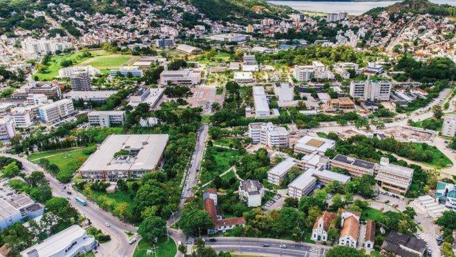 Foto da Universidade Federal de Santa Catarina (UFSC), campus Florianópolis