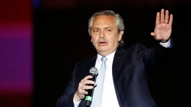 O presidente da Argentina, Alberto Fernández