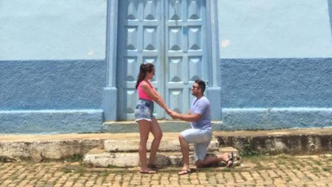 O casal Rafael Fontelli Falvo e Mariana Dutra Ventura.