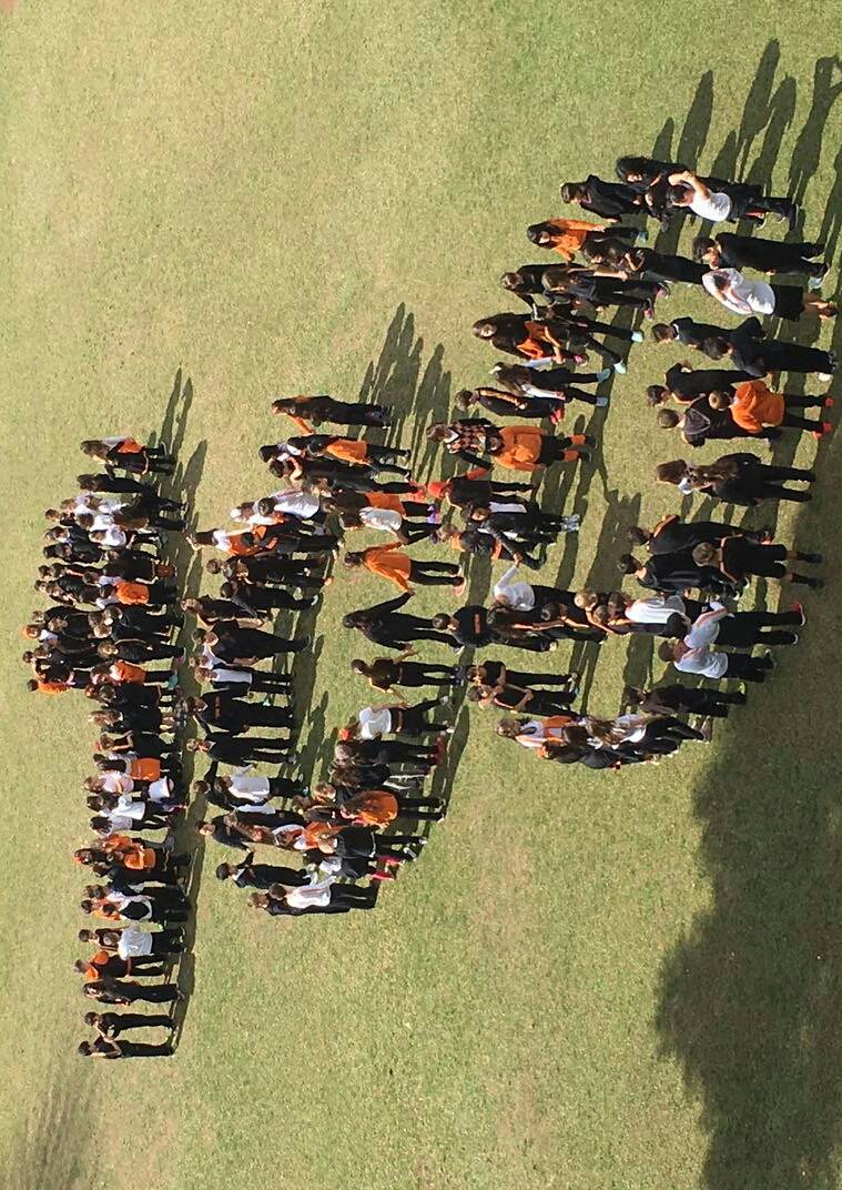 Alunos do Colégio Positivo comemoram 100 dias de aula