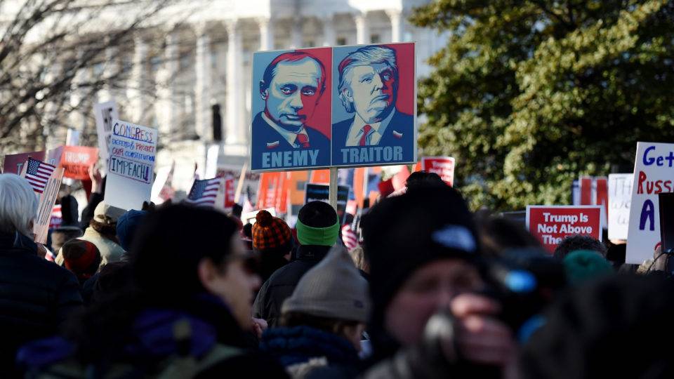 protestos pró-impeachment de Trump
