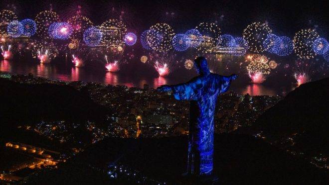 Queima de fogos na praia de Copacabana, Réveillon Rio 2019