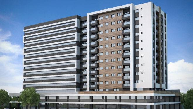 Piemonte Versatile oferece unidades residenciais e salas comerciais no Pinheirinho. | Divulgação
