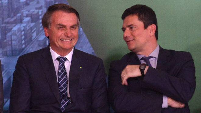 Jair Bolsonaro e Sergio Moro